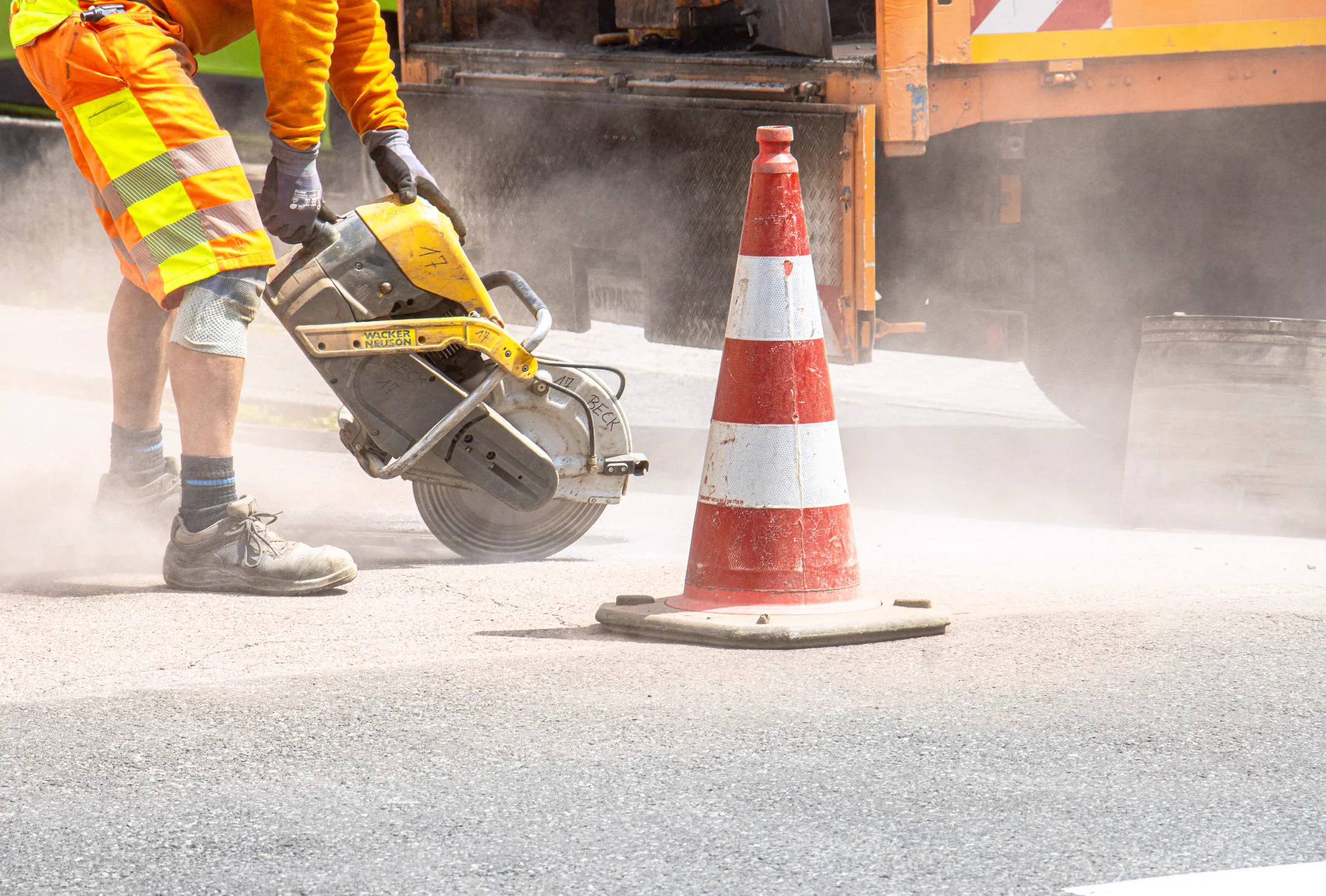 Excavation at a paved road crossing, representative of the Modified ECDA Pilot's direct examination work